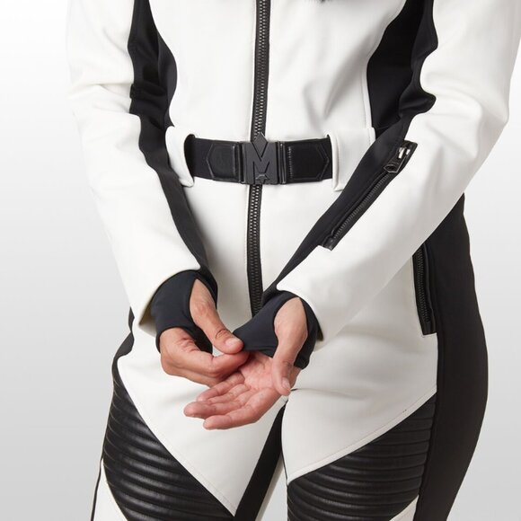 Mackage Elle Snow Fill Jumpsuit in Off White/Black - Picture 9 of 16